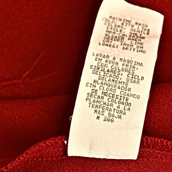 MY MICHELLE Mini Pencil Skirt Front Slit Vanishing Waistband Red Juniors Sz 5/6 - Picture 6 of 7